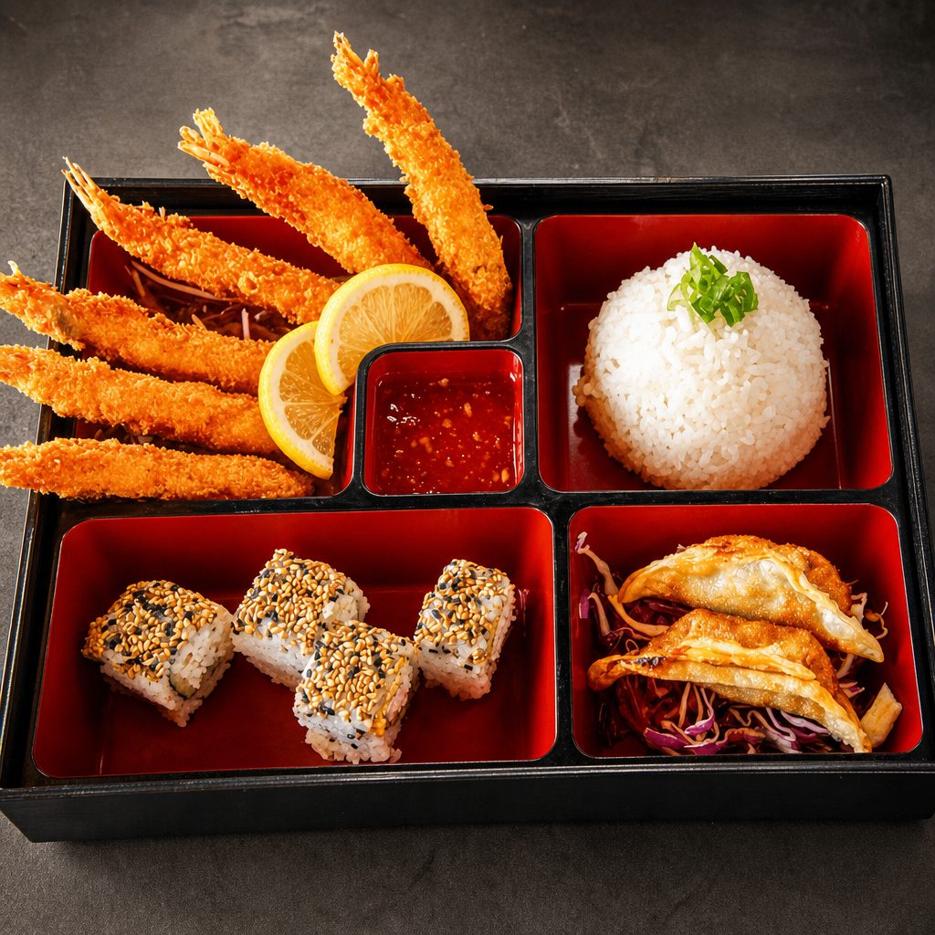 Shrimp Tempura Bento.